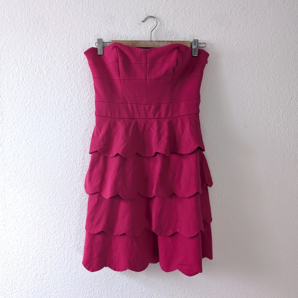 Cynthia Steffe Scalloped Tiered Dress - Picture 2 of 9